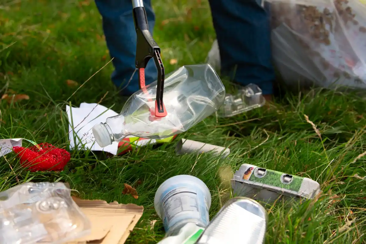 DIY slug trap from plastic bottle Czech garden