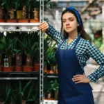 checking quality garden tools in store