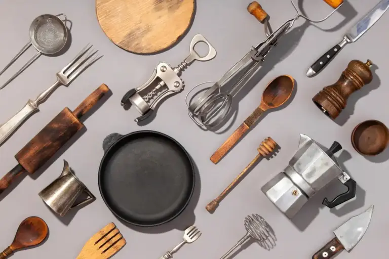 homemade garage tool from old kitchen utensils, Czech workshop