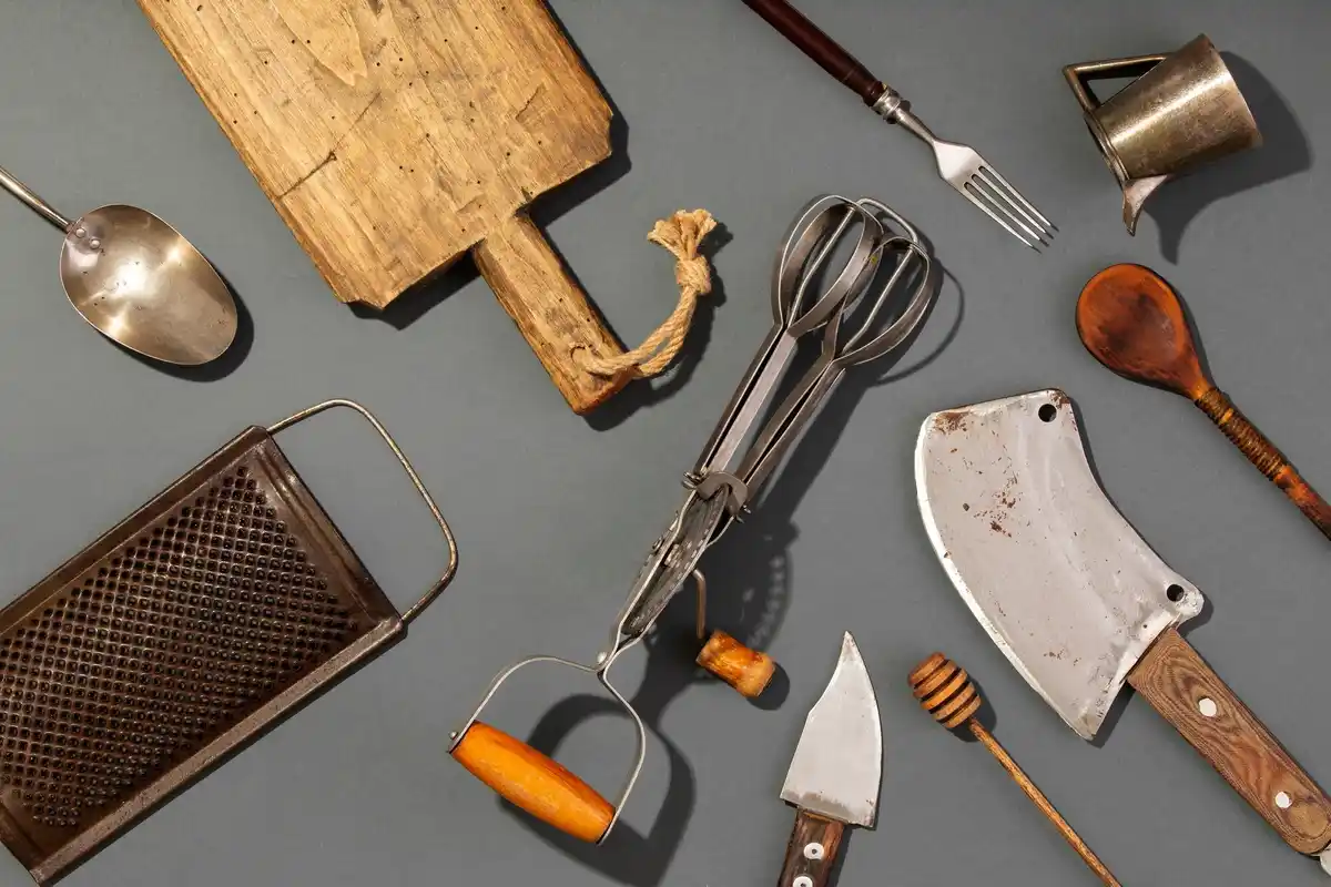 diy homemade tool from kitchen utensils in garage