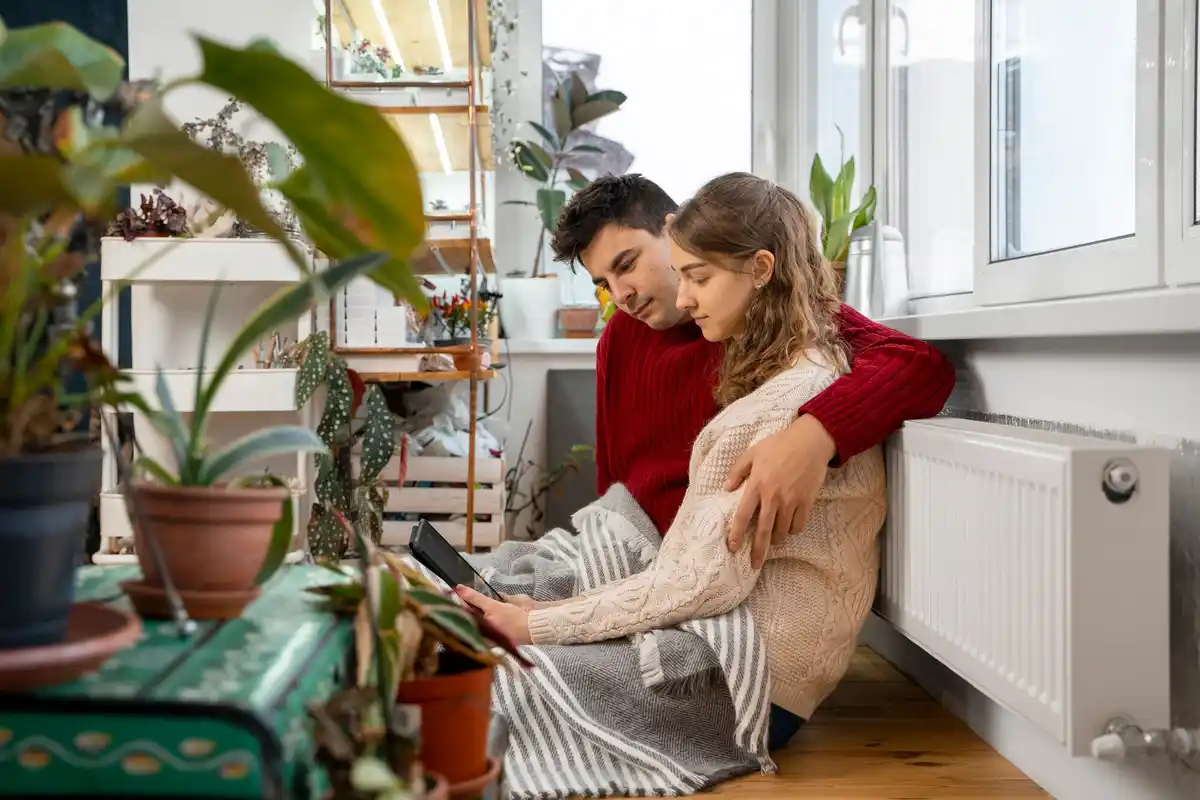 houseplants winter watering minimalistic czech home