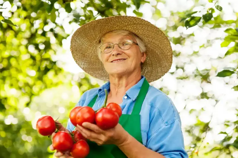 czech grandma rustic organic vegetable garden