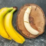 banana peels natural fertilizer blueberries garden closeup