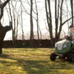 lawn mower left outside winter frost damage