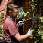 czech gardener using biological pest control
