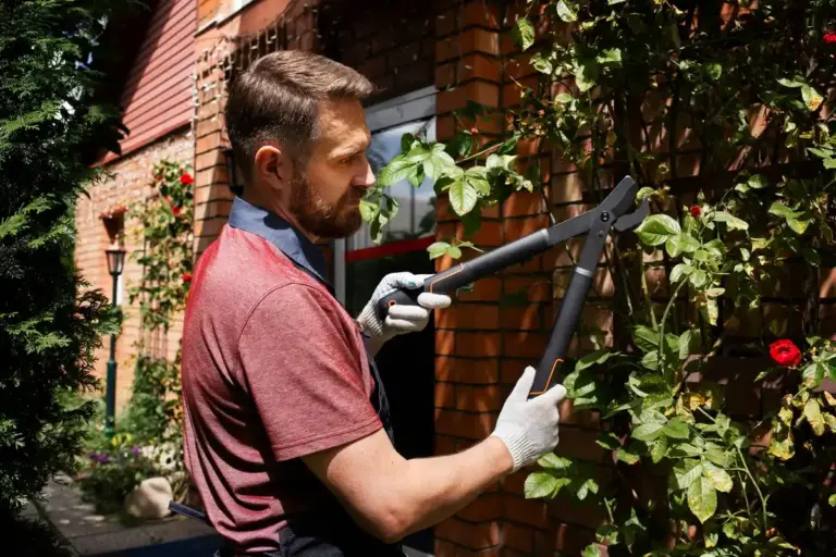 czech gardener using biological pest control