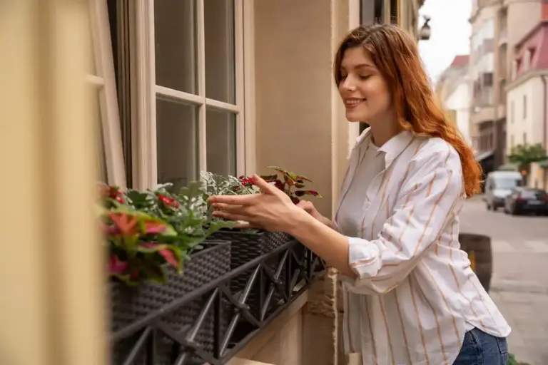 urban czech windows young people trendy plants