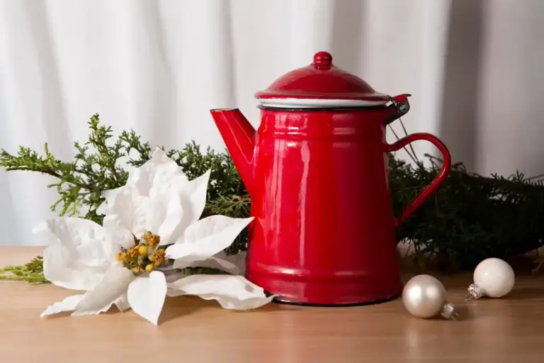 vintage kettle upcycle garden czech style