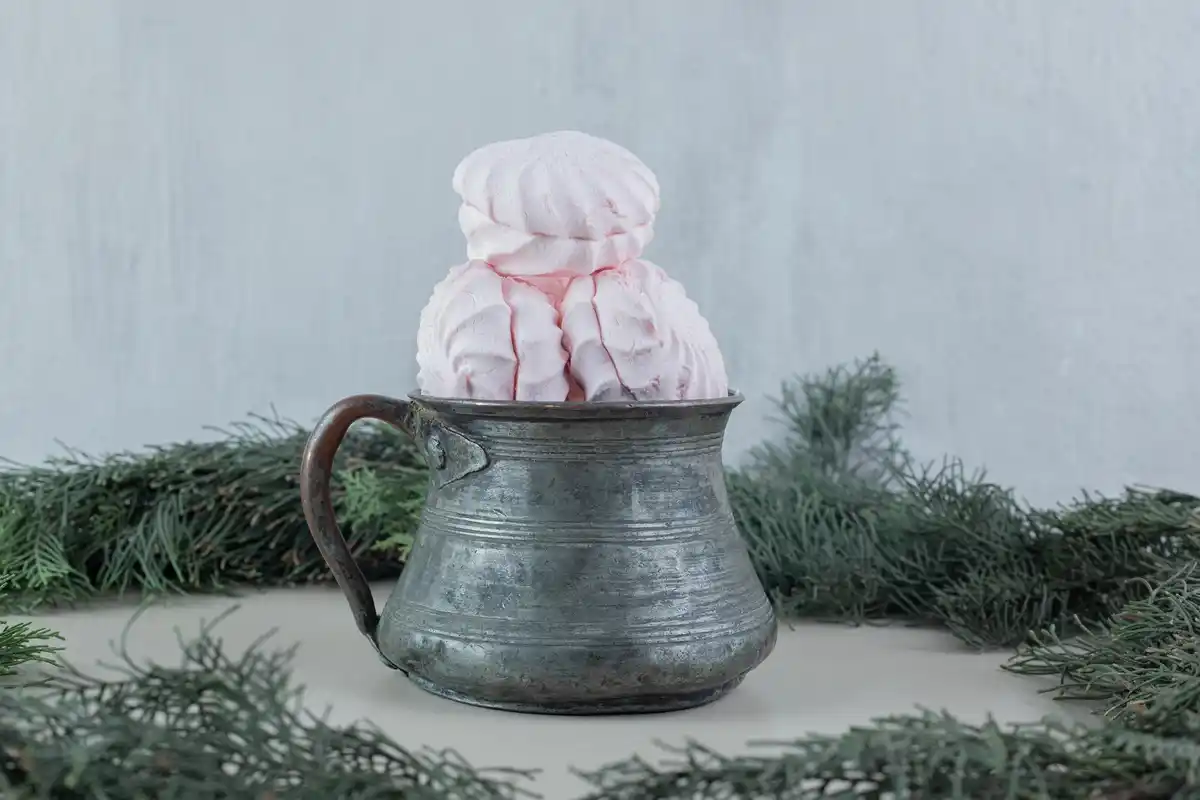 bucket of ash in winter Czech greenhouse