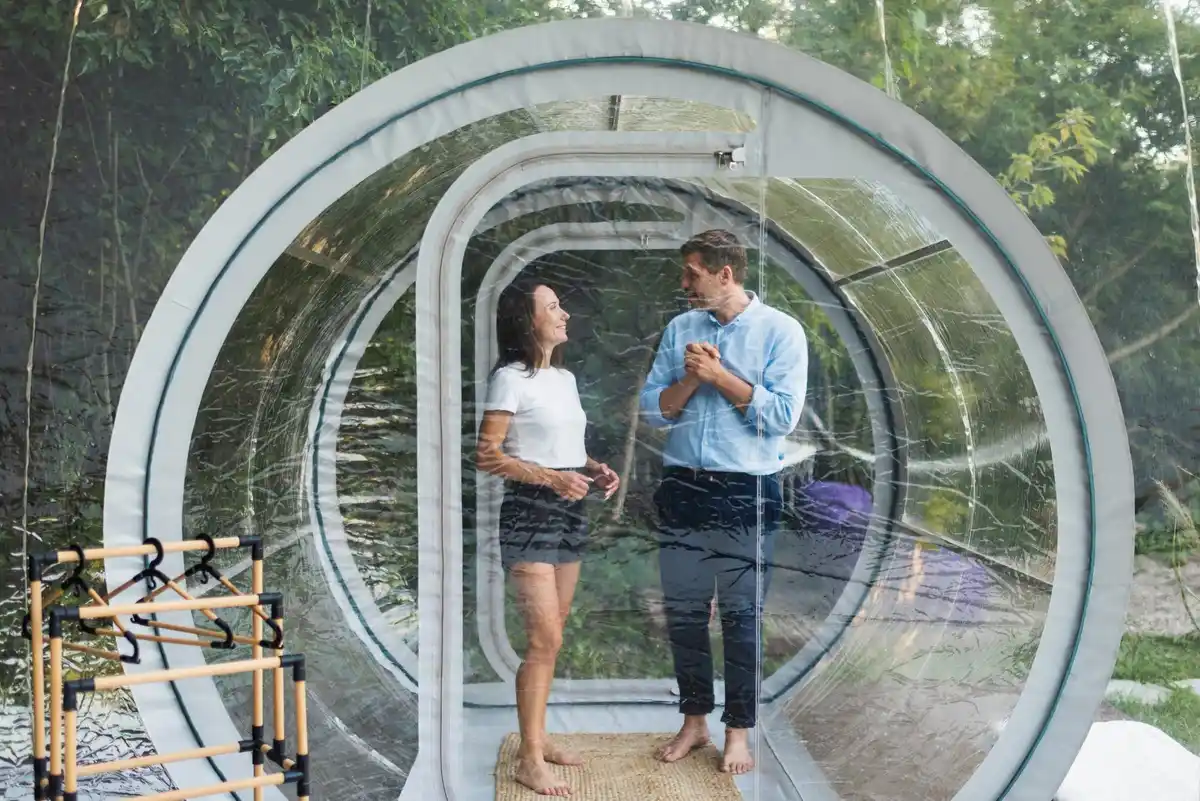 bubble foil greenhouse solution Czech garden