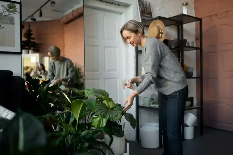 modern hydroponic plants in czech apartment