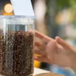coffee grounds in Czech garden
