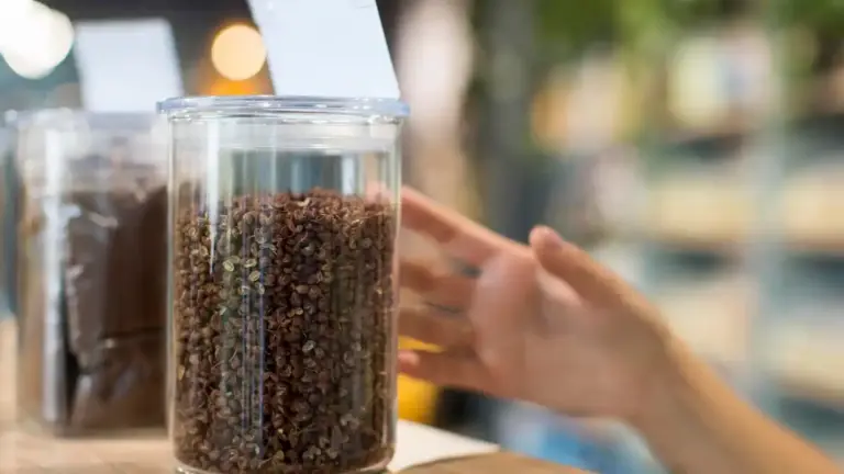 coffee grounds in Czech garden