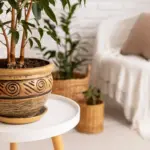 houseplants arrangement feng shui modern czech living room