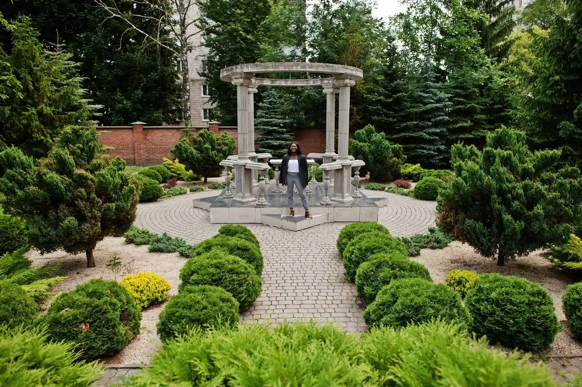 circular garden raised bed feng shui harmony backyard