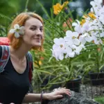elderly czech gardener soil secret garden flowers