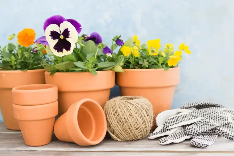 vintage ceramic flower pot czech home garden
