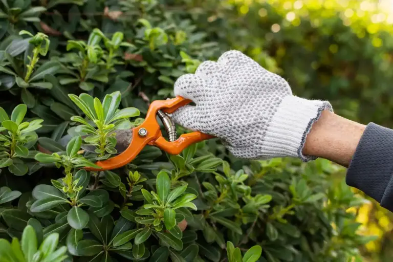 modern cordless hedge trimmer garden czech