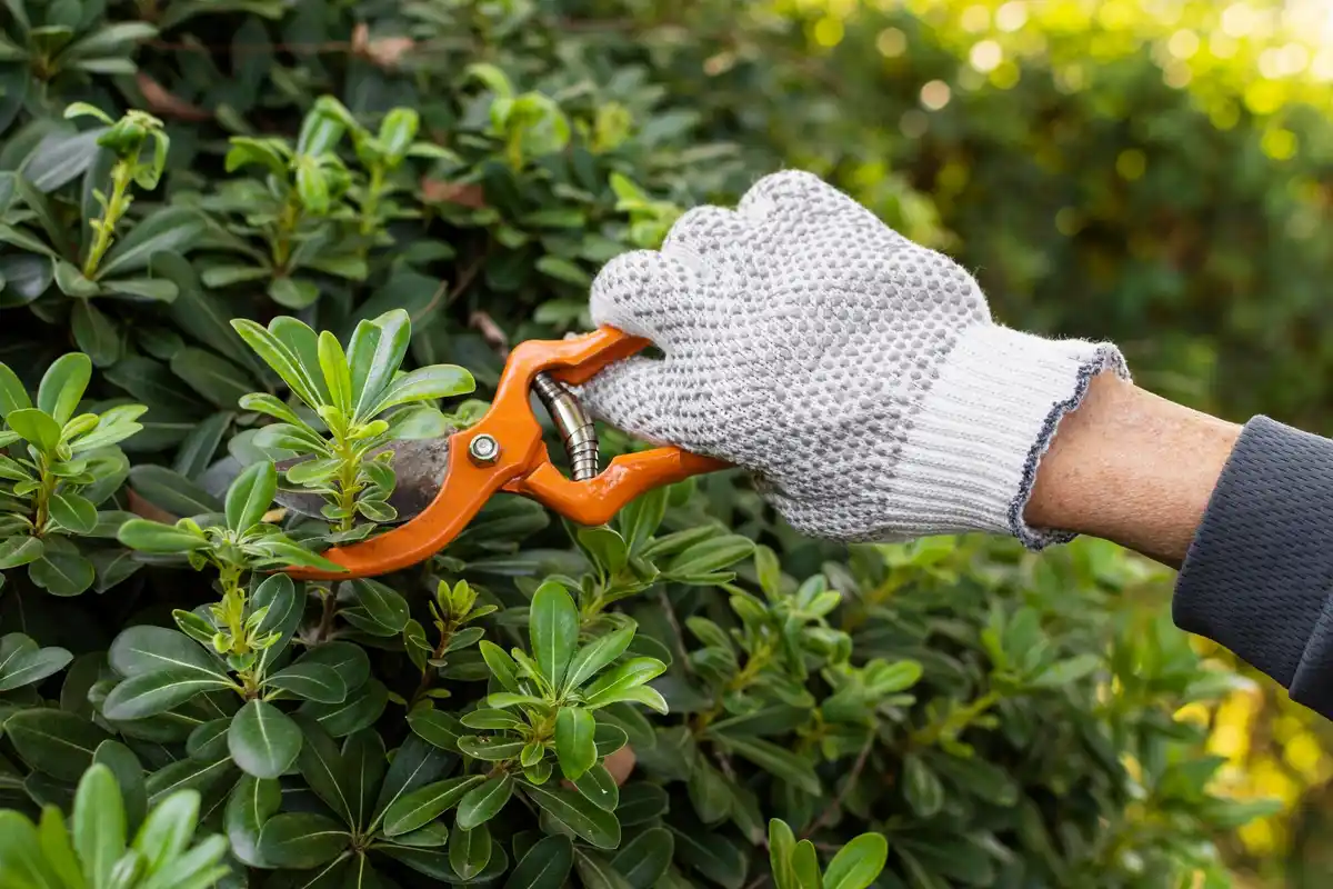 modern cordless hedge trimmer garden czech
