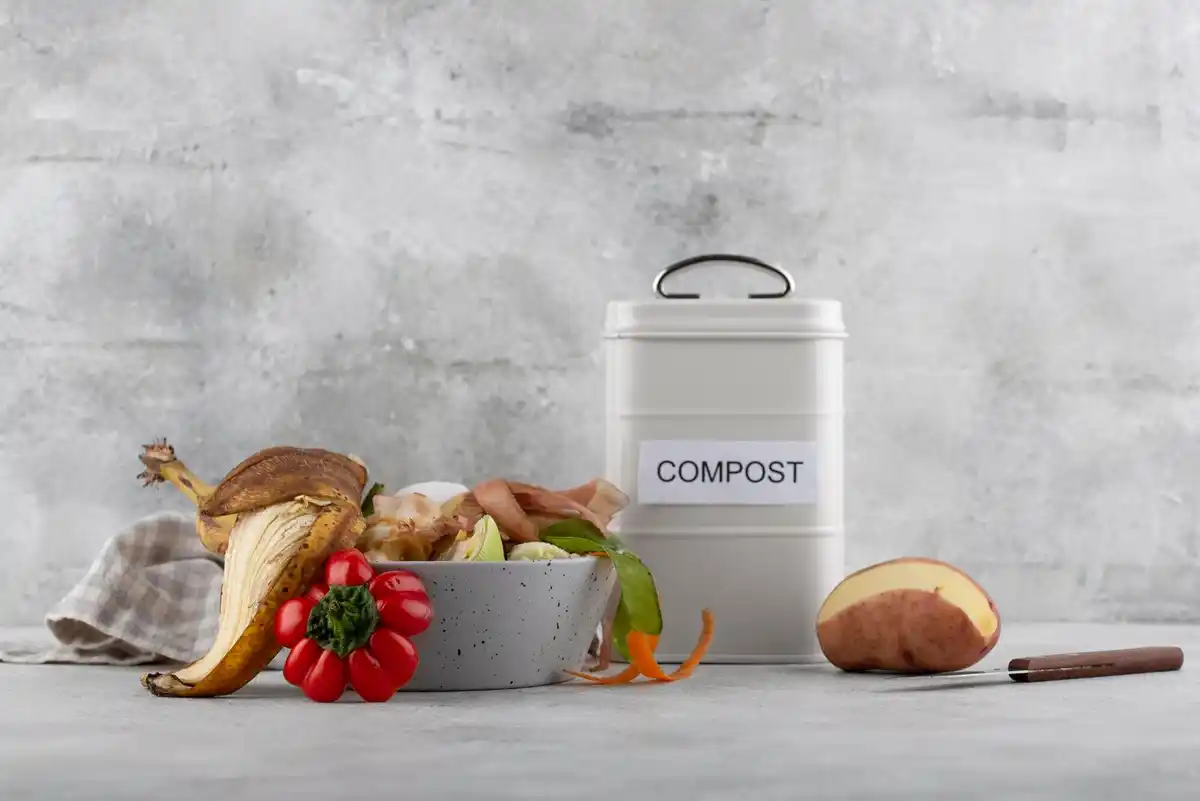 Czech garden home compost bin organic waste vegetables