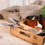 homemade kitchen compost bin on czech balcony garden vegetables