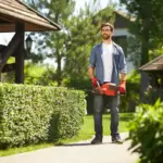 string trimmer garden accident czech