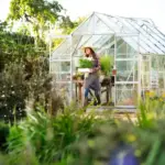 DIY greenhouse shading Czech summer garden