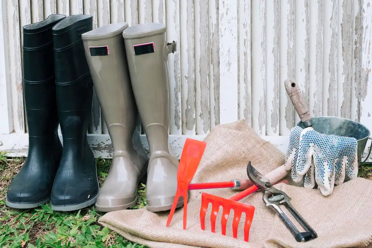 garden tools maintenance Czech shed spring cleaning
