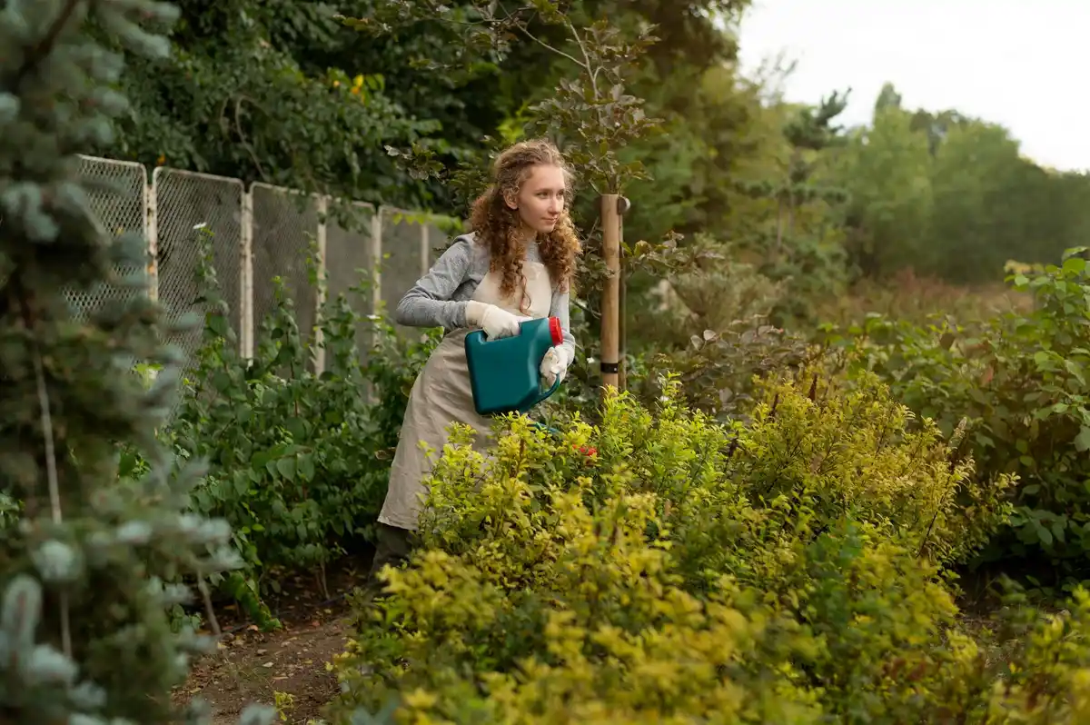 organic fertilizer in czech garden