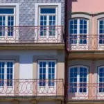 urban colorful petunias czech balcony