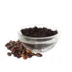 coffee grounds harming houseplants closeup