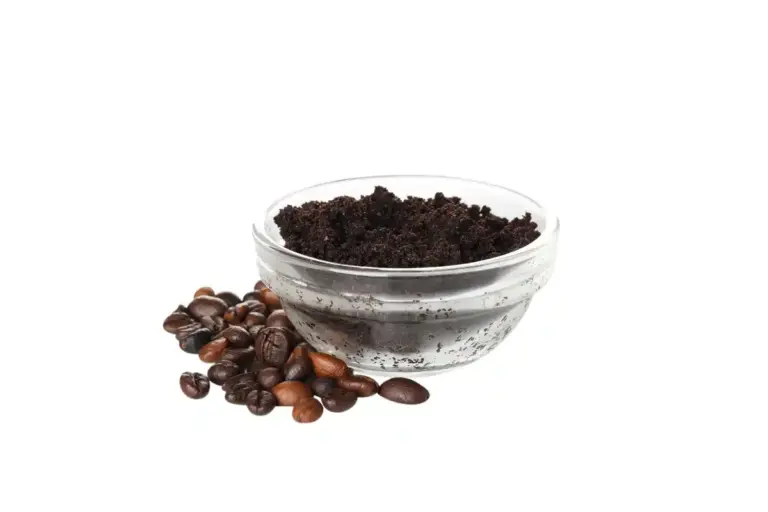 coffee grounds harming houseplants closeup