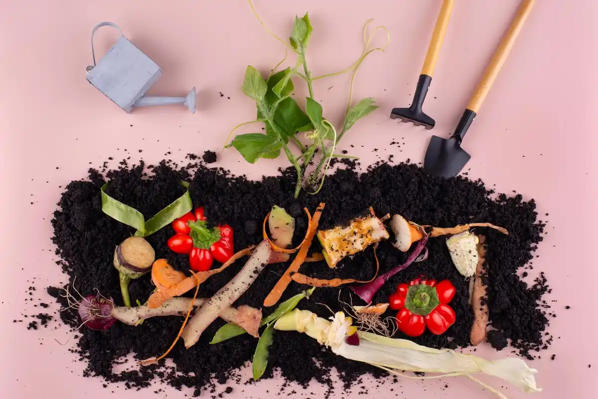 czech garden coffee grounds vegetables compost