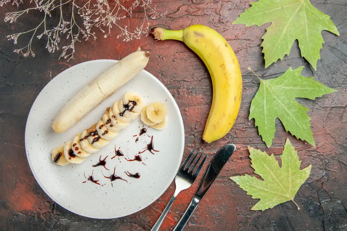 banana peel on garden soil Czech household