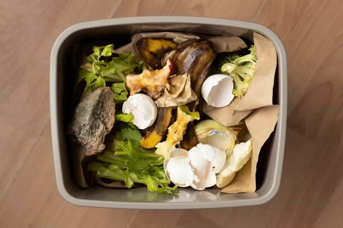 composting vegetable scraps zero waste kitchen Czech home