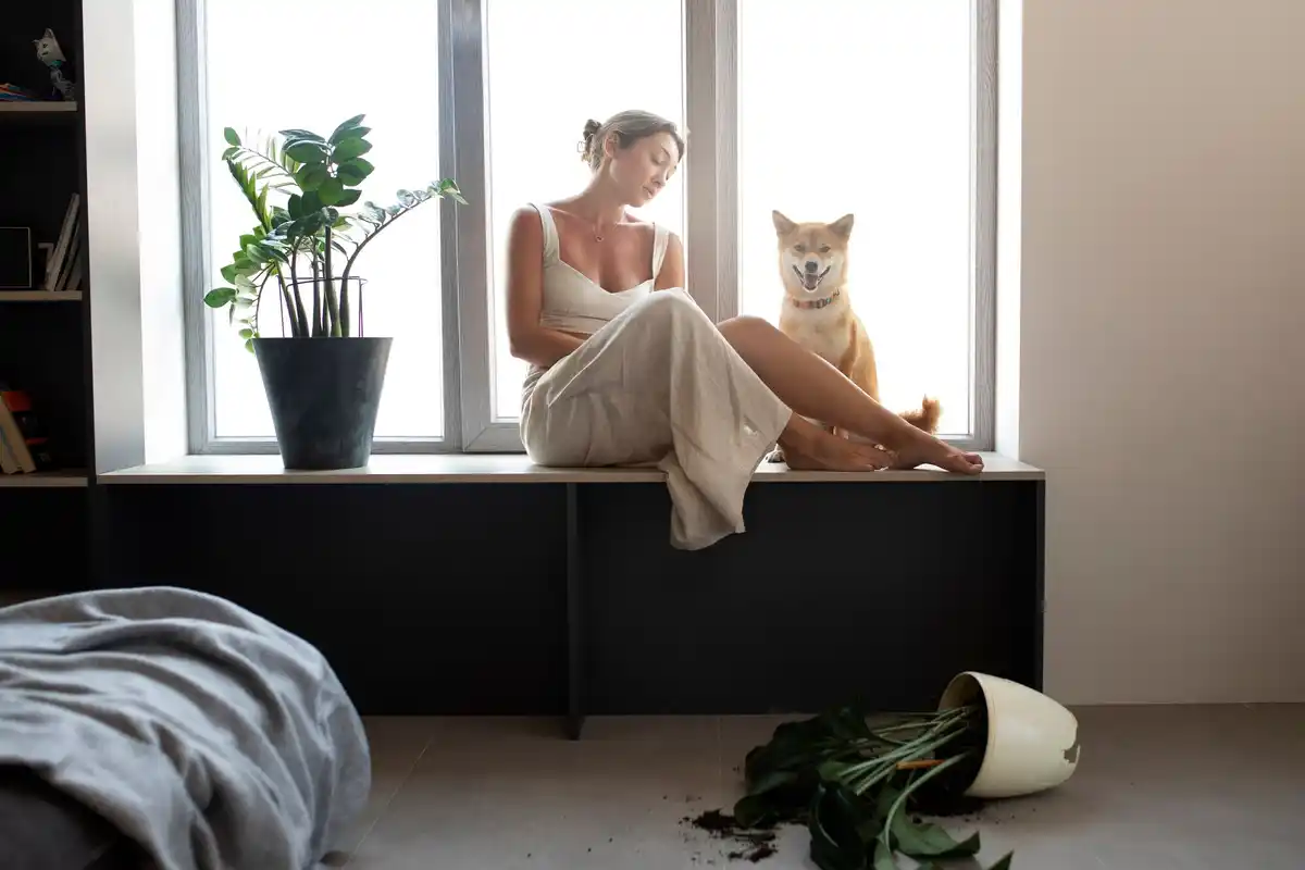 aloe vera on window sill interior modern air purification apartment