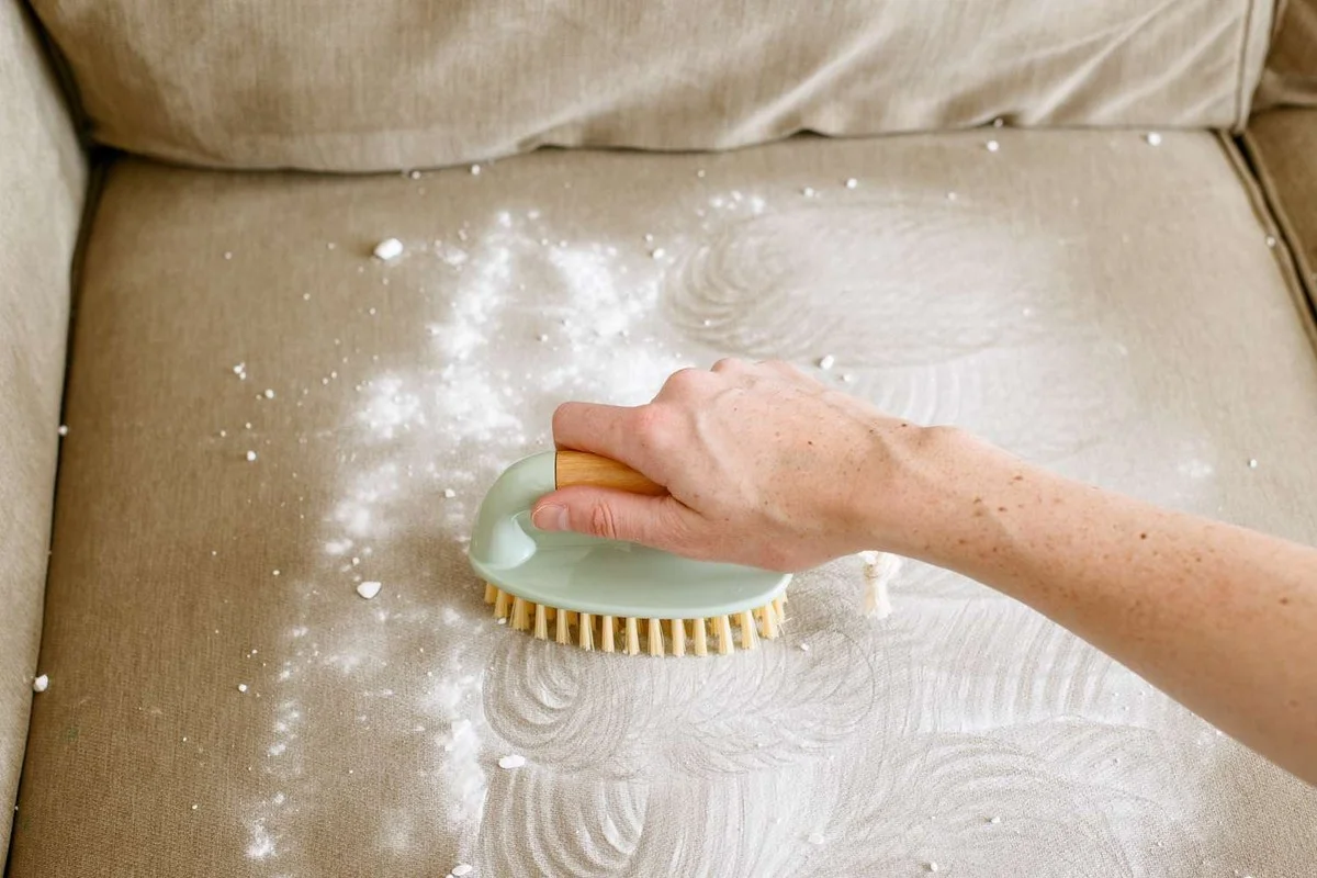 Jedlá soda na čalounění zničí zápach cigaretového kouře bez drahé chemie.