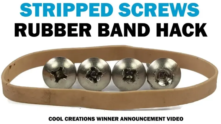 Obyčejná gumička odstraní i zrezivělý šroub: Nářadí, které máte vždy po ruce