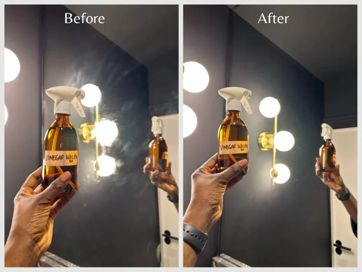 Ocet na zrcadlech: Zapomenutý trik proti zamlžování
