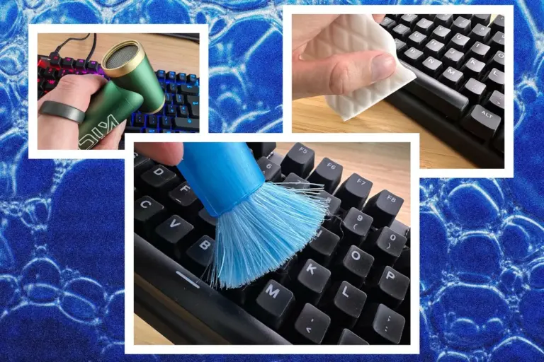 Použijte starý kartáček na zuby u klávesnice: co se stane s prachem