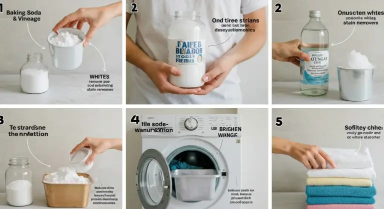 Soda v pračce: starý trik pro bělejší prádlo bez chemie.