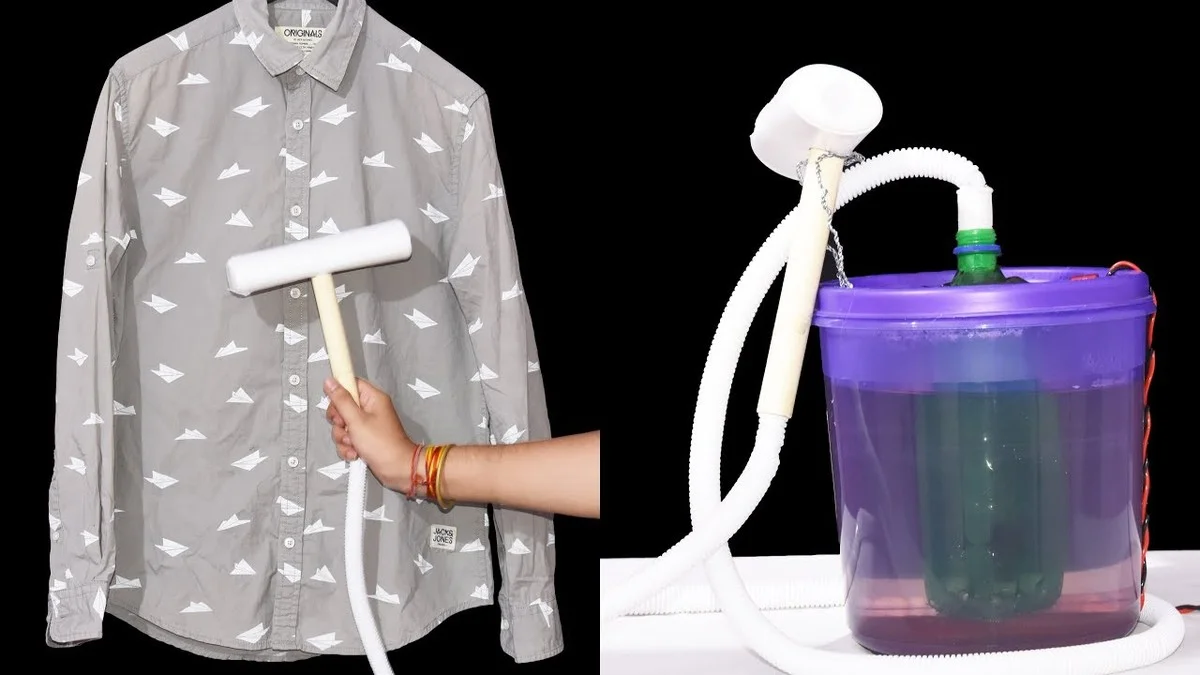 Zmrzlá voda v plastové láhvi: tajný zázrak pro žehlení košil - image 2