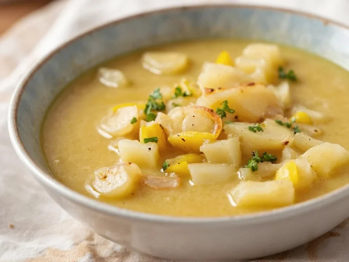 Položte kousek brambory do slané polévky: Okamžitě absorbuje přebytečnou sůl.