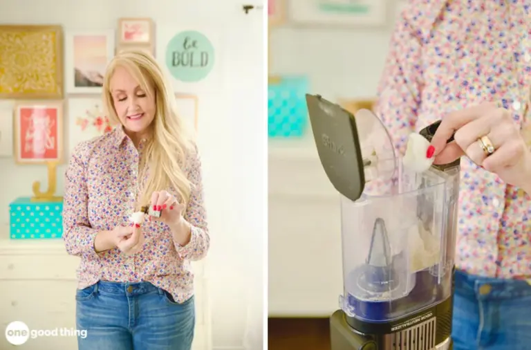 Vatový tampon namočený v esenciálním oleji ve vysavači: váš domov bude vonět jako spa