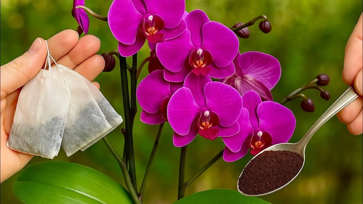 Vlažný čaj jako hnojivo pro orchideje? Tajemství bujného květu.