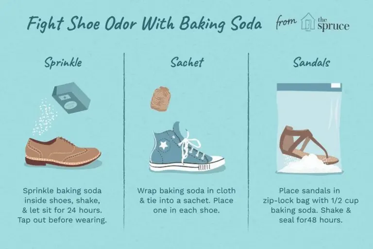 Jedlá soda v botách přes noc: Trik, který odstraní zápach navždy