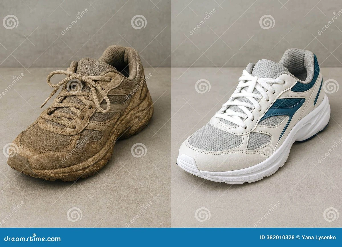 Obyčejná houbička na nádobí jako záchrana pro špinavé bílé tenisky. - image 2