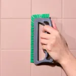 Starý kartáček na zuby a ocet vyčistí spáry v koupelně jako nové