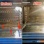 Ocet a jedlá soda na spáleniny v troubě: Čisté bez drhnutí za 30 minut.