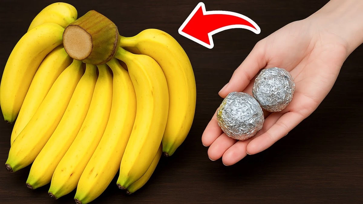 Proč položit list alobalu pod banány: Prodloužení čerstvosti o týden - image 1
